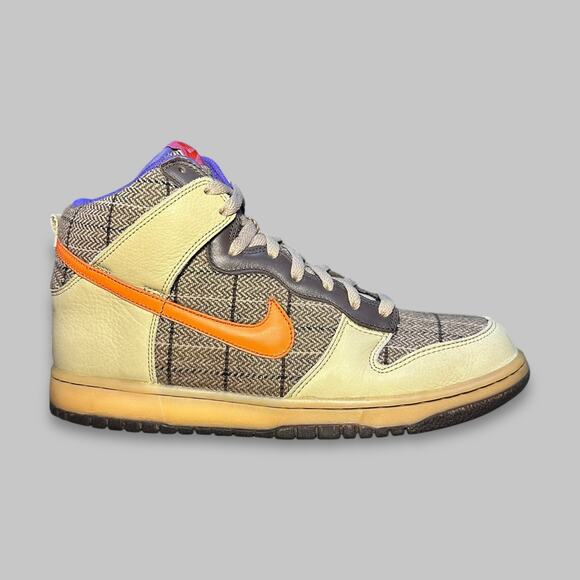 Nike Dunk High Premium ‘Mr. Rager’ Tweed Plaid Sneakers - Men’s Size 10.5 - Picture 2 of 6